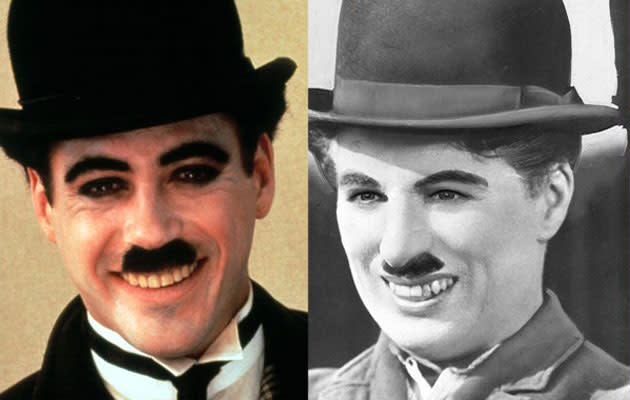 Robert Downey Jr. como Chaplin