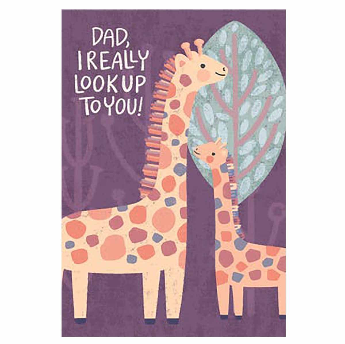 printable fathers day cards i really look up to you card