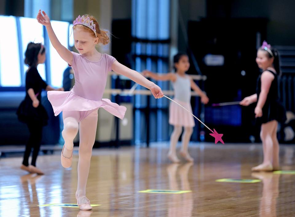 Budding ballerinas have the chance to learn the basics at summer camp.