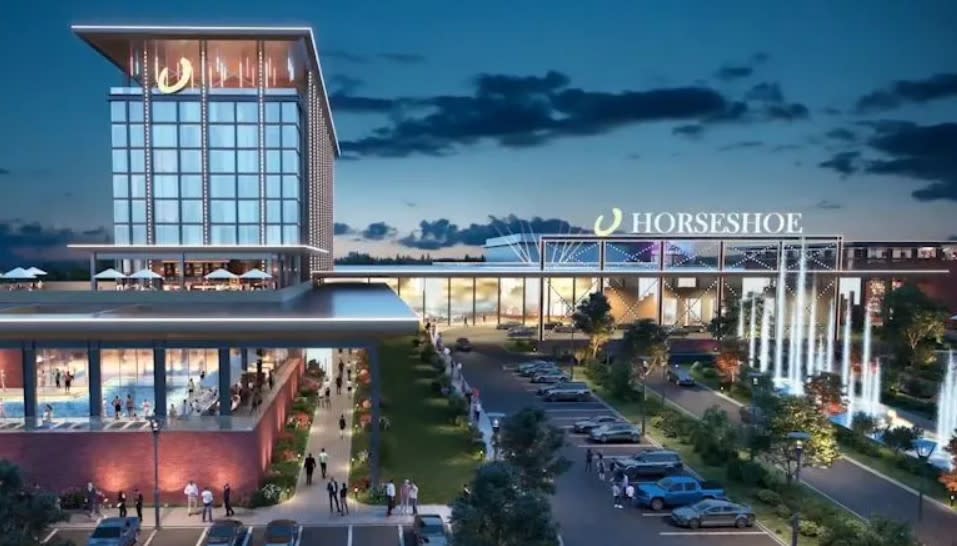 Rendering of the planned Caesars Virginia casino in Danville. Photo courtesy: WFXR