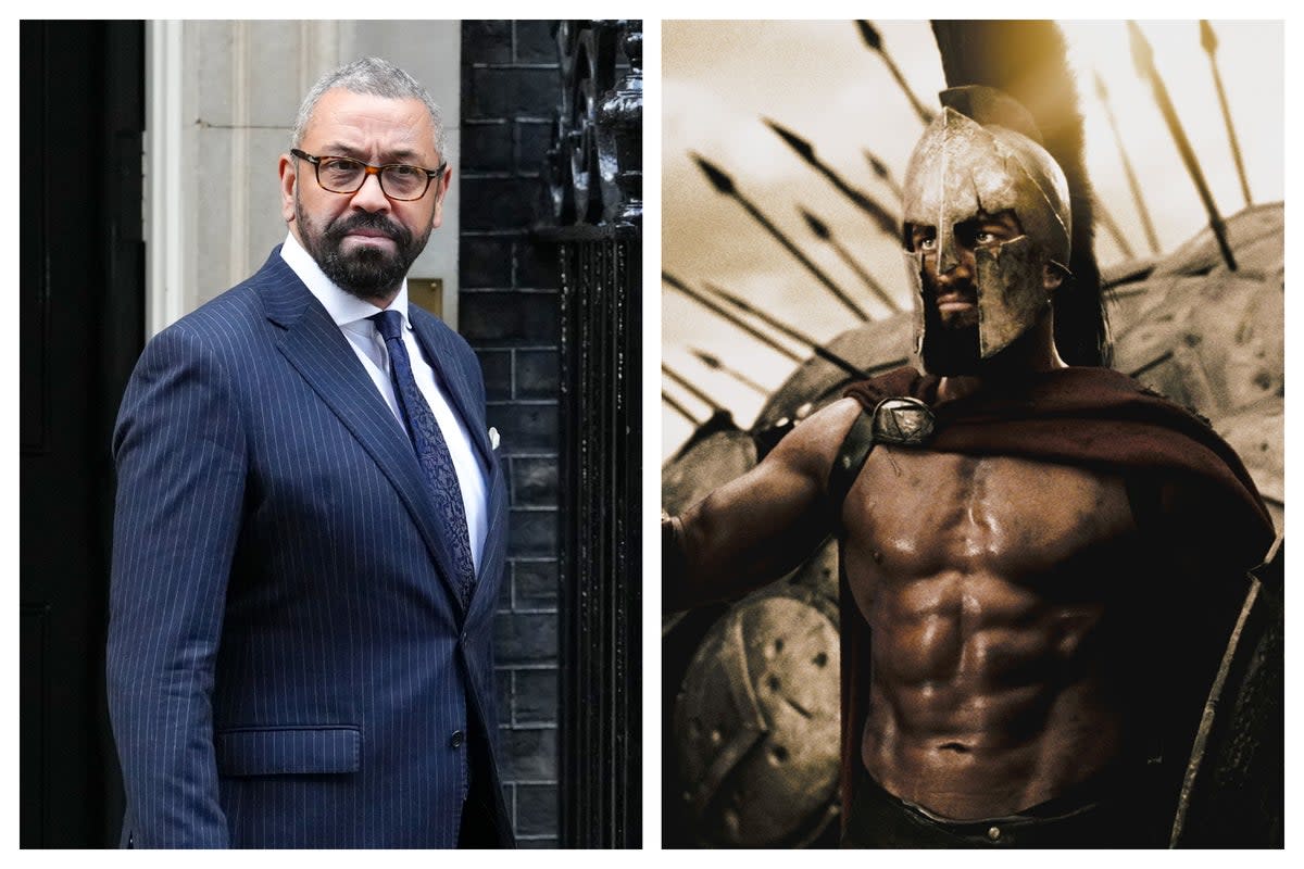 This is Sparta? Home Secretary James Cleverly (Maja Smiejkowska / PA,)