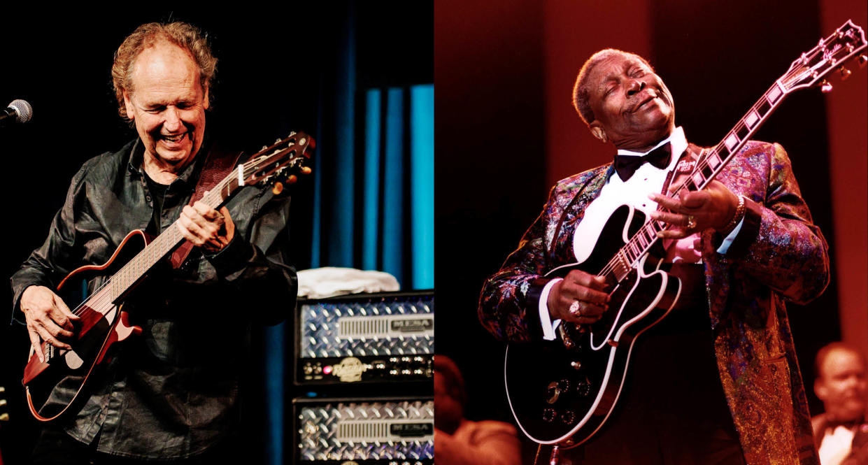  Lee Ritenour and BB King: Ritenour says King's famous Lucille was a tough guitar to play. 