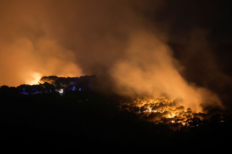 Wildfires continue in Alhaurin el Grande