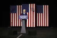 Democratic presidential candidate, former Vice President Joe Biden speaks during a campaign event, Tuesday, July 14, 2020, in Wilmington, Del. (AP Photo/Patrick Semansky)