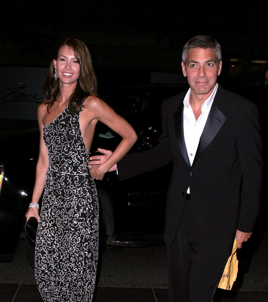 Sarah Larson and George Clooney