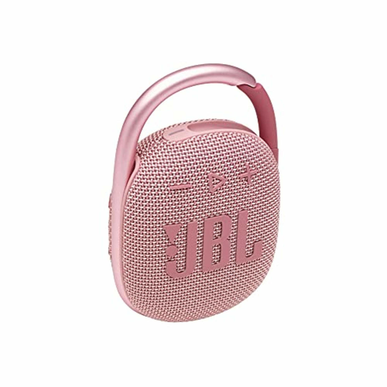 JBL Clip 4 - Portable Mini Bluetooth Speaker for home, outdoor and travel, big audio and punchy bass, integrated carabiner, IP67 waterproof and dustproof, 10 hours of playtime (Pink) (AMAZON)