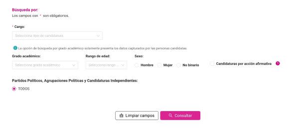 ¿Cómo conocer quiénes son mis candidatas y candidatos a la Cámara de Diputados?