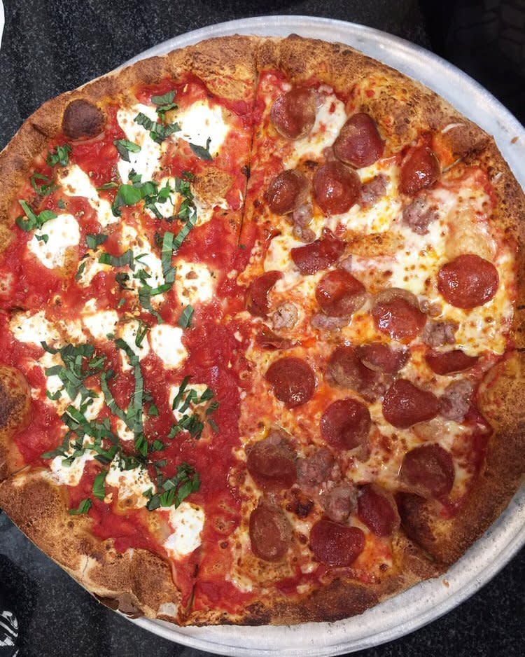 pizza at Ernesto's in Boston, Massachusetts