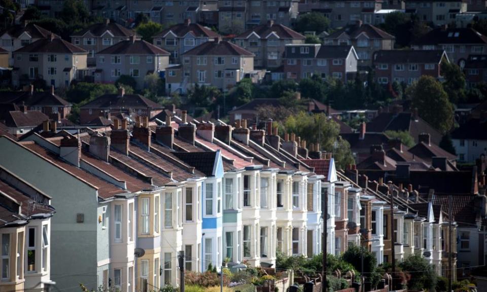 Row of houses in Bristol