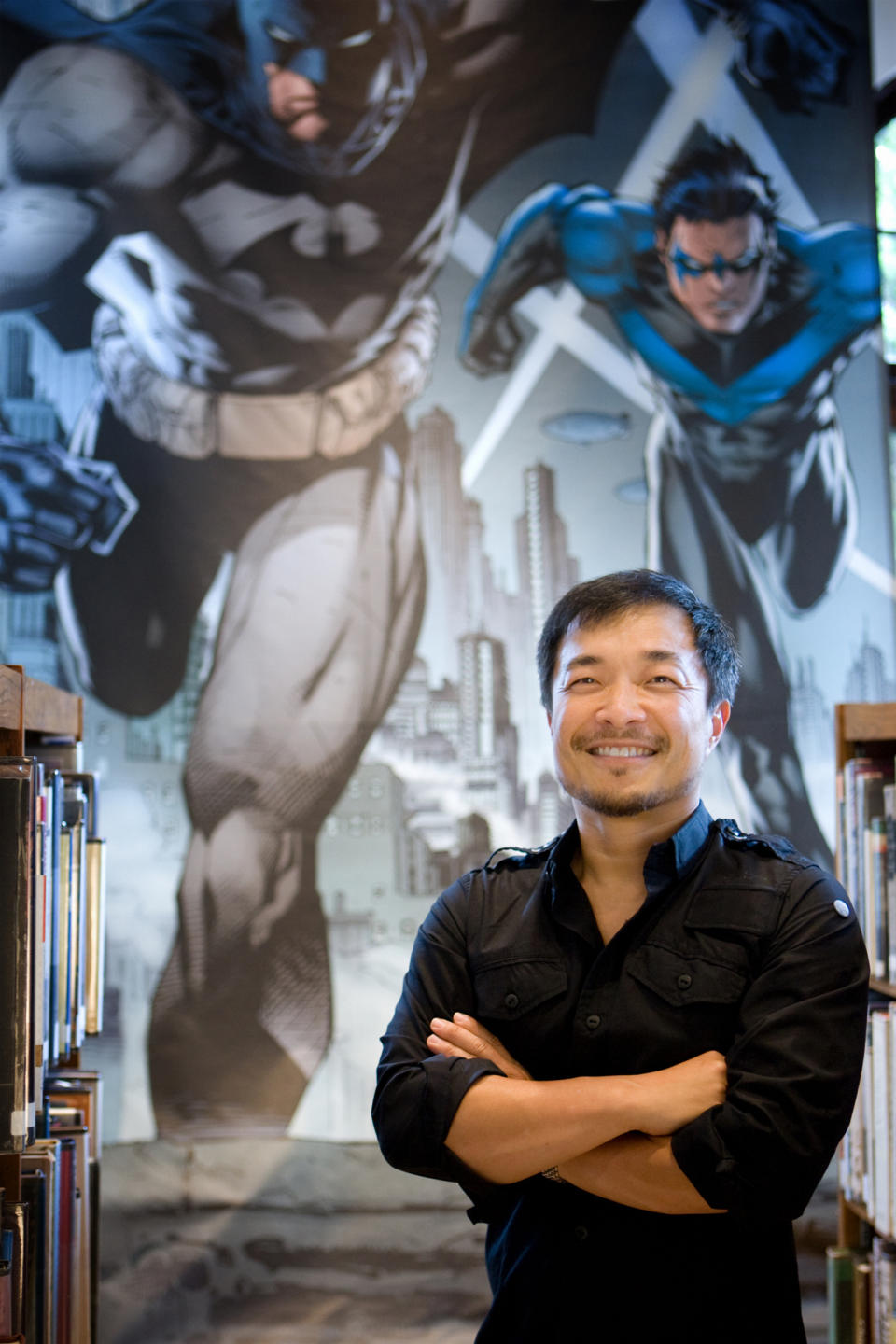 FILE - This file publicity mage released by DC Comics shows DC Comics' co-publisher Jim Lee. In September, DC Entertainment will publish a zero issue for its 52 titles, a move that co-publishers Lee and Dan DiDio said this week will help explain the origins and effects of its rebooted characters a year after it erased decades of history and continuity to start everything from scratch. (AP Photo/DC Comics, Victor Ha, File)