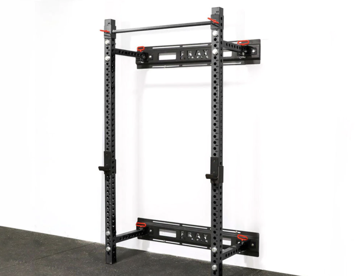 <p><a href="https://www.frayfitness.com/savage-series-foldback-wall-mount-rack/" rel="nofollow noopener" target="_blank" data-ylk="slk:Shop Now;elm:context_link;itc:0;sec:content-canvas" class="link rapid-noclick-resp">Shop Now</a></p><p>Savage Series Foldback Wall Mount Rack</p><p>frayfitness.com</p><p>$339.00</p>