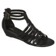 Black leather gladiator, $22.99.