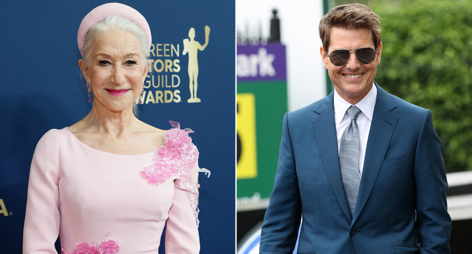 Helen Mirren and Tom Cruise will feature in a Queen's Jubilee performance. (Getty)