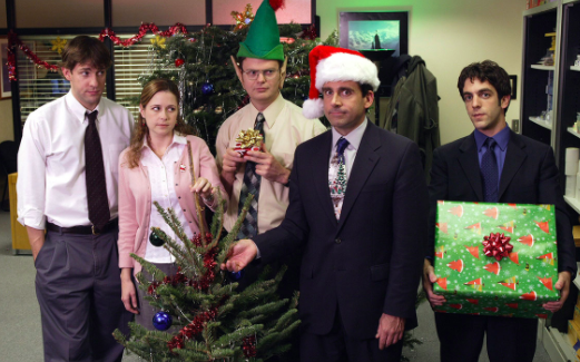 <p>John Krasinski, Jenna Fischer, Rainn Wilson, Steve Carell and BJ Novak in ‘The Office’</p>NBCUniversal