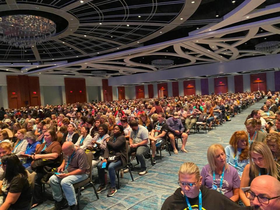 More than 2,000 people attended an appearance by Creighton Waters, the prosecutor in the Alex Murdaugh murder trial, at the annual CrimeCon conference in Orlando on Sept. 23, 2023.