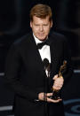 <p>Director John Kahrs, Paperman<br> Director John Kahrs accepts the Best Animated Short Film aware for 'Paperman' onstage during the Oscars .</p>