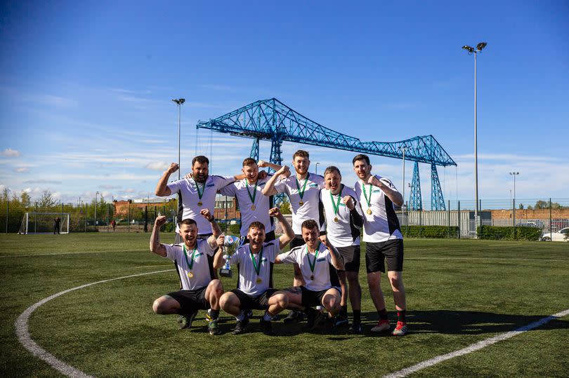 Tournament winners Natara at Middlesbrough College Group's third annual Charity Football Tournament