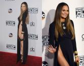 <p><strong>Quand : 20 novembre 2016 </strong><br> Chrissy a opté pour une robe très fendue et sexy, mais <em>sans </em>sous-vêtements, pour se rendre aux American Music Awards 2016, dévoilant accidentellement un peu plus que prévu.<em> (Photos : Getty)</em> </p>