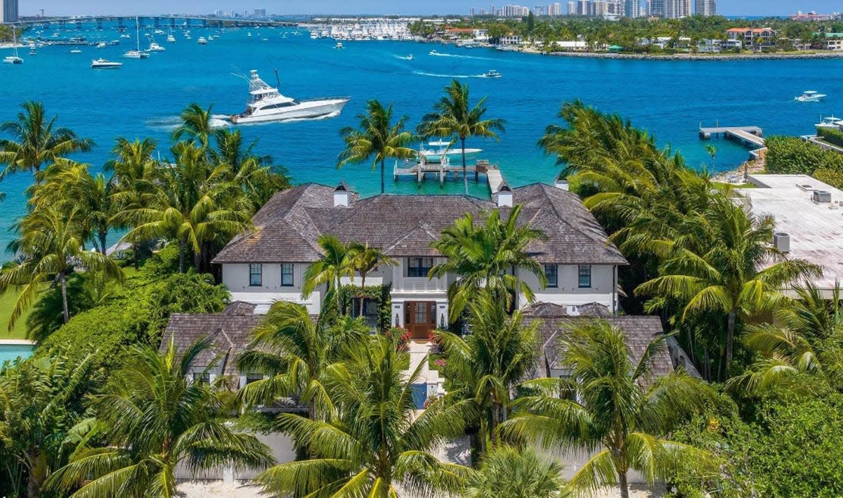 Priced at $77.9 million, an estate fronting the inlet at the northern tip of Palm Beach is the most expensive single-family home for sale in the "active" listing category of the Palm Beach Board of Realtors Multiple Listing Service, according to a search on May 3.