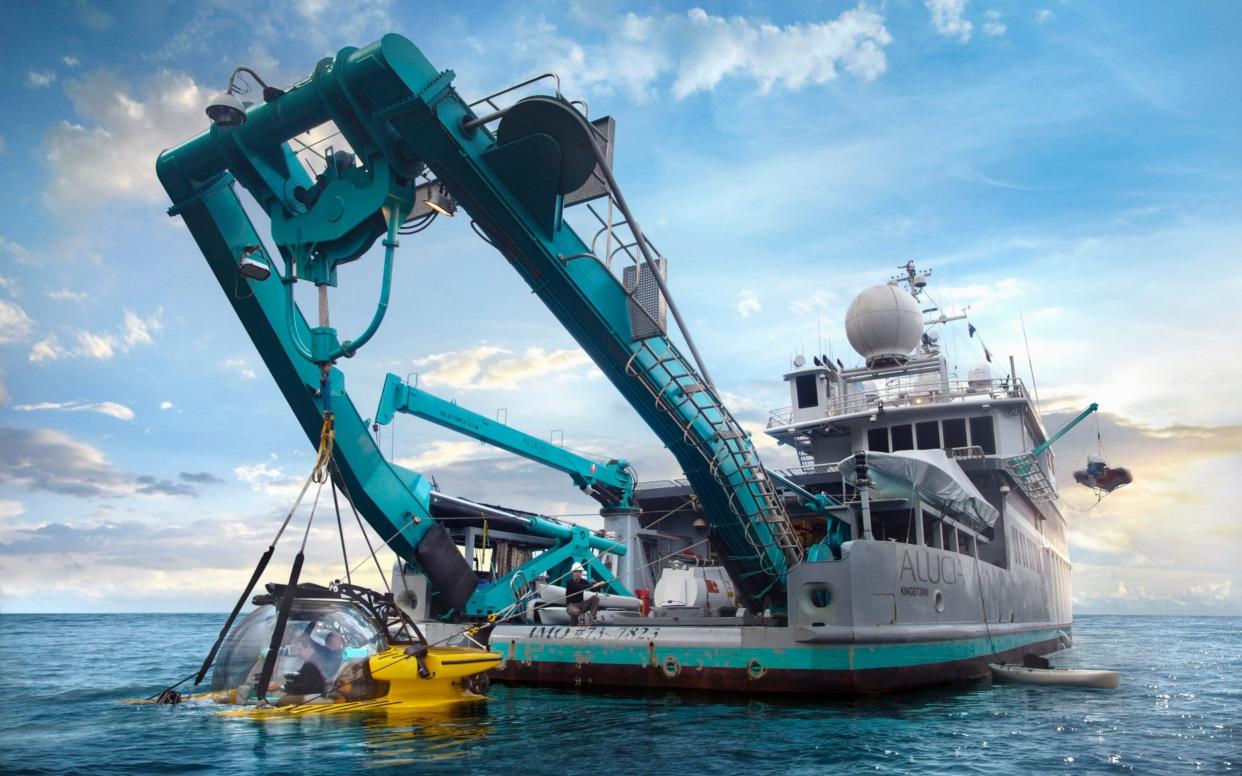 The exploration vessel featured in Blue Planet II, OceanX's Alucia has been listed on Airbnb - PA