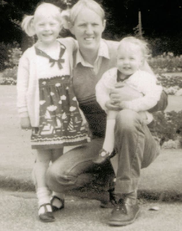 Poppie Brownlee (Anne-Marie's sister), Gerry Brownlee (her father) and Anne-Marie Brownlee. (Photo: Anne-Marie Brownlee)