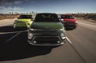 <p><a href="https://www.caranddriver.com/reviews/a26470868/2020-kia-soul-first-drive/" rel="nofollow noopener" target="_blank" data-ylk="slk:Kia's all-new 2020 Soul;elm:context_link;itc:0;sec:content-canvas" class="link ">Kia's all-new 2020 Soul</a> is here, and that means it's time for us to tell you which version to buy with a How We'd Spec It piece. Except that picking one version to highlight is very difficult. <a href="https://www.caranddriver.com/kia/soul" rel="nofollow noopener" target="_blank" data-ylk="slk:Kia has split the 2020 Soul lineup;elm:context_link;itc:0;sec:content-canvas" class="link ">Kia has split the 2020 Soul lineup</a> into three distinct flavors, starting with what can be described as "normal" Souls (the base LX, S, and EX trims), the new X-Line pseudo-SUV variant (see <a href="https://www.caranddriver.com/reviews/a26470868/2020-kia-soul-first-drive/" rel="nofollow noopener" target="_blank" data-ylk="slk:our full test of that version here;elm:context_link;itc:0;sec:content-canvas" class="link ">our full test of that version here</a>), and the sporty GT Line. (And we're not even including the forthcoming all-electric Soul EV!) With their unique visual personalities, all three present compelling reasons to why buyers should pick them, even though mechanically most Souls are identical down to their 147-hp 2.0-liter four-cylinder engines and continuously variable automatic (CVT) transmissions. The only variations to that package include the base model's standard six-speed manual transmission and the GT-Line's optional 201-hp turbocharged 1.6-liter four and seven-speed dual-clutch automatic transmission. <br></p><p>Naturally, this variety of, ahem, <em>soul</em> has our staff split on which Soul is the right one to buy, so instead of our normal How We'd Spec It format highlighting a single version, we've broken out the three primary Soul variants and the reasons why different members of our staff rallied behind each one. Swipe on for the builds:<br></p>