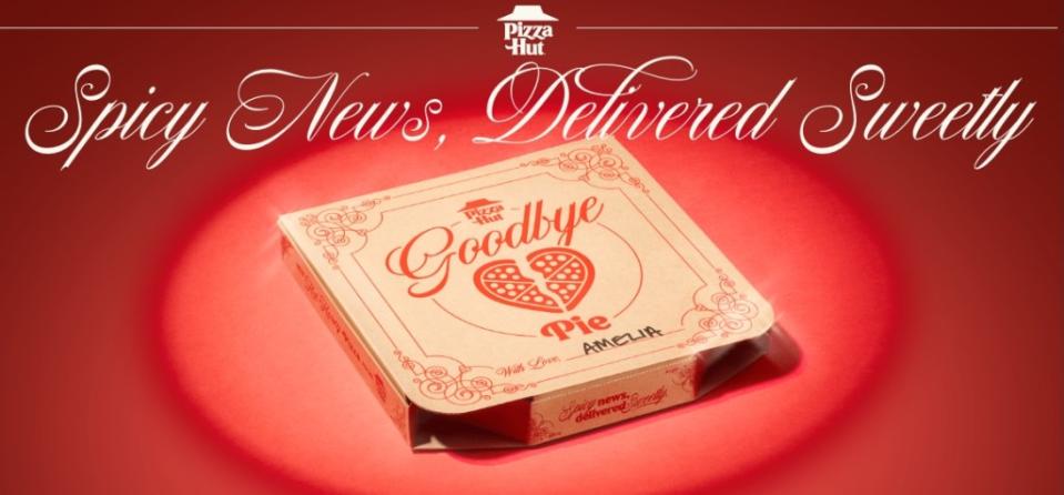 The promotion lasts from Tuesday through Valentine’s Day on Feb. 14. Pizza Hut