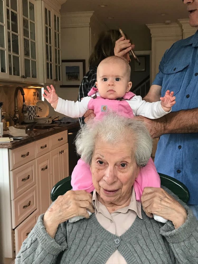 Great-Grandmother Has 100th Birthday with Great-Granddaughter, 1