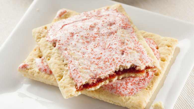 strawberry Pop Tarts on a plate