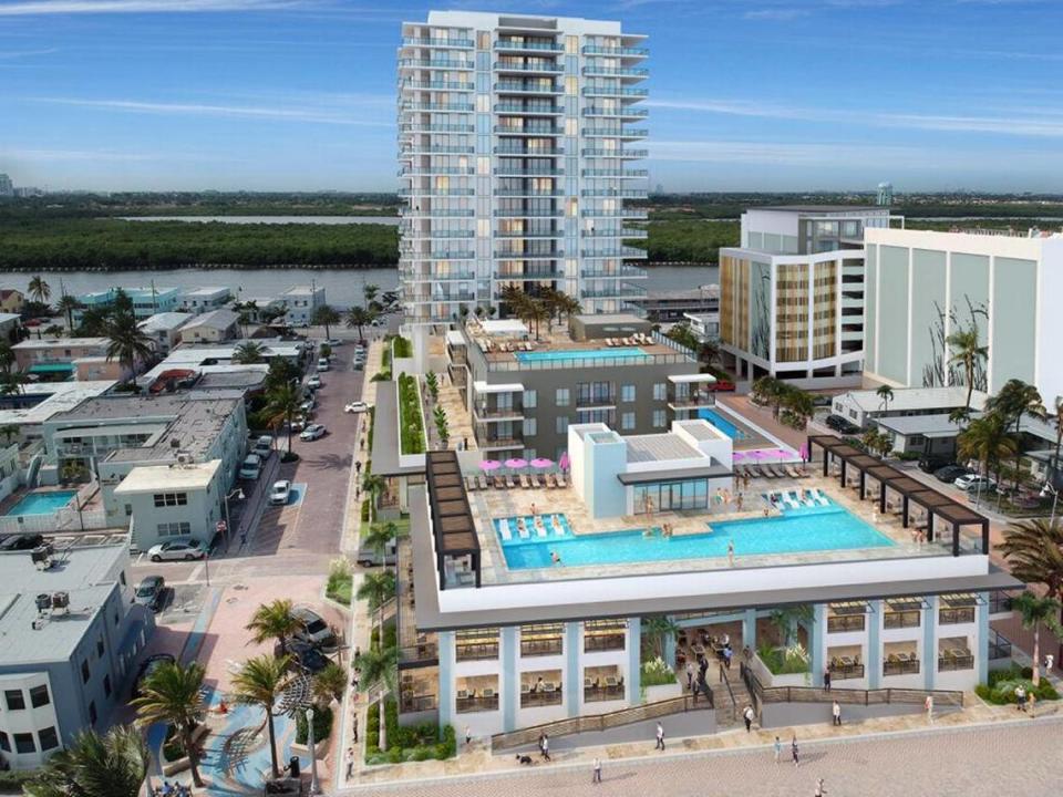 Condra Property Group, con sede en Nueva York, quiere construir una torre de 18 pisos en Hollywood Beach.