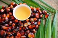 <p>Many snack foods and peanut butters contain palm oil, because it’s cheap and relatively shelf-stable. </p><p>However, while most oils have a relatively low environmental impact, the production of palm oil has been identified as a major contributor to deforestation in Southeast Asia, per the <em><a href="https://www.nytimes.com/2018/11/20/magazine/palm-oil-borneo-climate-catastrophe.html" rel="nofollow noopener" target="_blank" data-ylk="slk:New York Times;elm:context_link;itc:0;sec:content-canvas" class="link ">New York Times</a>.</em></p><p>“It’s so environmentally damaging and very high in saturated fat,” Lakatos Shames says. Skip it, both for your health and the planet's.</p><p><em>Nutrition per tablespoon: 120 calories, 13.6 g fat (6.7 g saturated, 5 g monounsaturated, 1.3 g polyunsaturated), 0 mg sodium, 0 g carbs, 0 g sugar, 0 g fiber, 0 g protein</em></p>