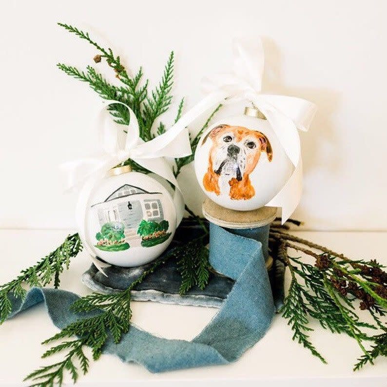 Custom Hand-Painted Christmas Ornaments