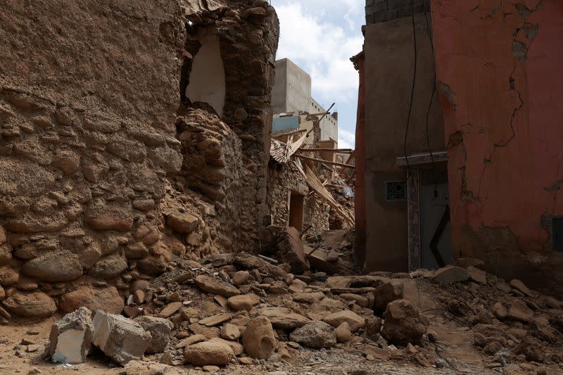 FILE PHOTO: Aftermath of a deadly earthquake, in Amizmiz