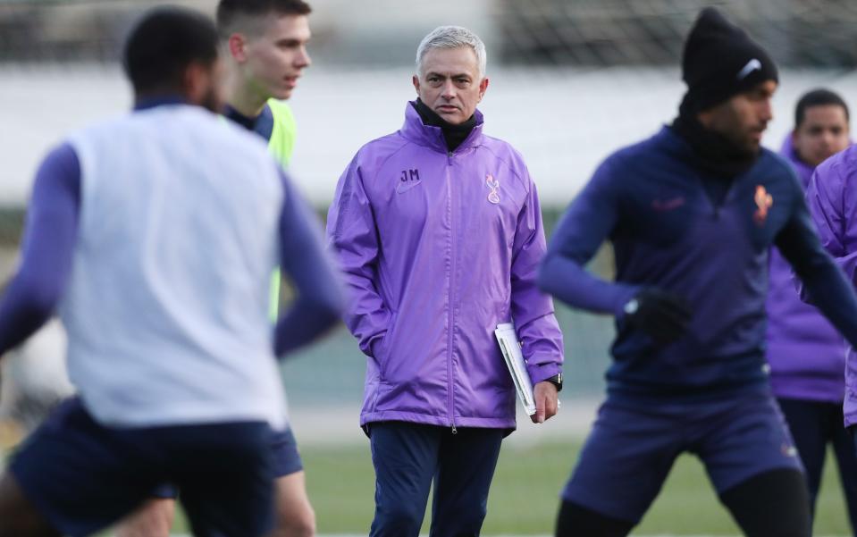 Jose Mourinho took his first training session as Spurs head coach on Wednesday - 2019 Tottenham Hotspur FC