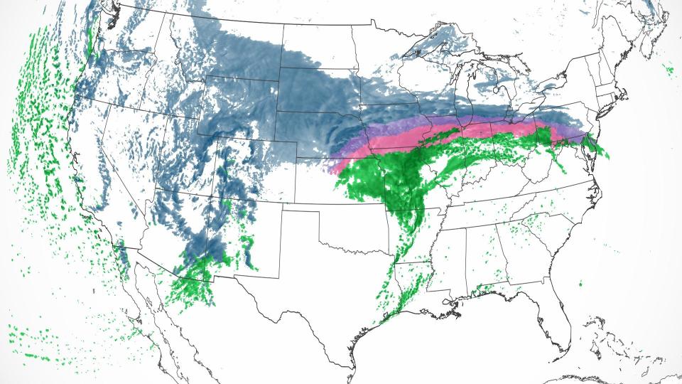 A major winter storm is set to impact millions this week from coast to coast. / Credit: CNN Weather