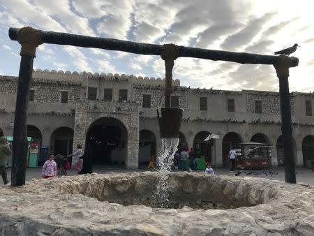 A view of a landmark in Souk Waqif in Doha, Qatar January 28, 2018. REUTERS/Ibraheem al Omari