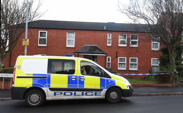 The home where the seven-year-old was found dead outside. 