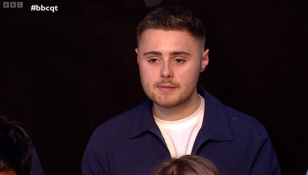 An audience member asked about the housing ladder. (BBC)