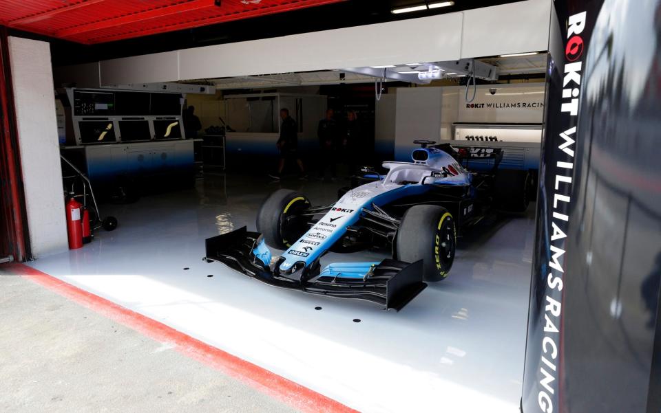 The Williams car is yet to take to the Catalunya track - AP