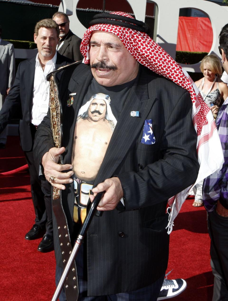 Iron Sheik arrives at the ESPY Awards in 2009 in Los Angeles.