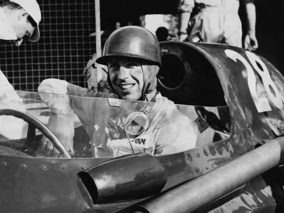 At the Italian Grand Prix in 1958 (Getty)