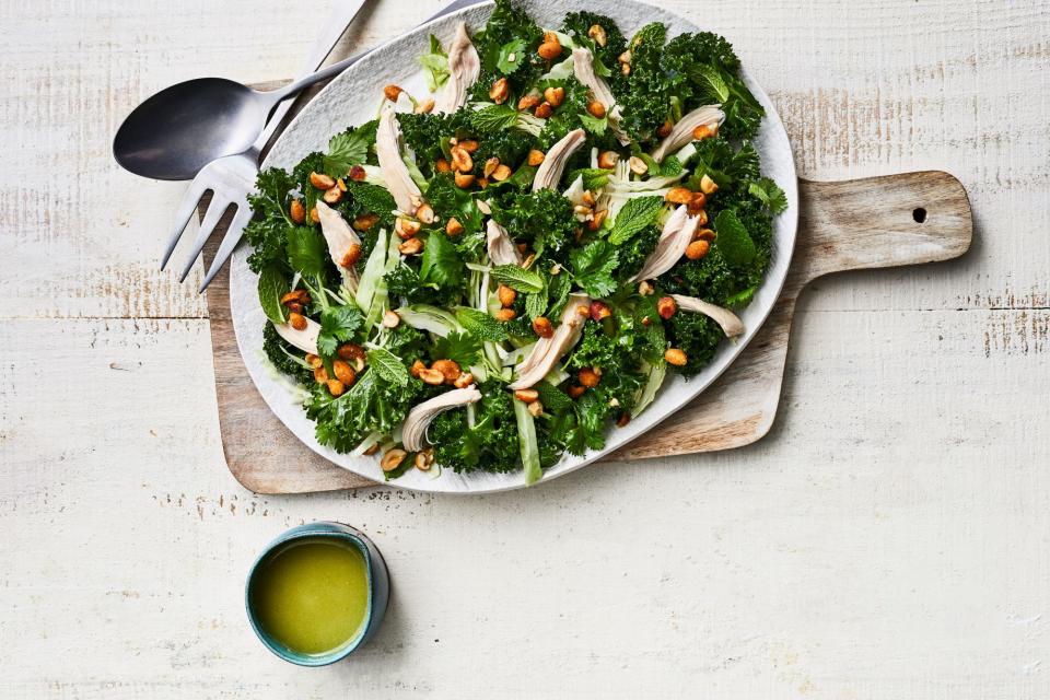 Kale-and-Chicken Salad with Jalape&ntilde;o-Lime Dressing