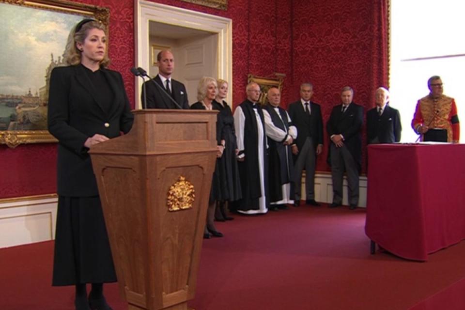 Mordaunt was responsible for officially announcing the Queen’s death (BBC)