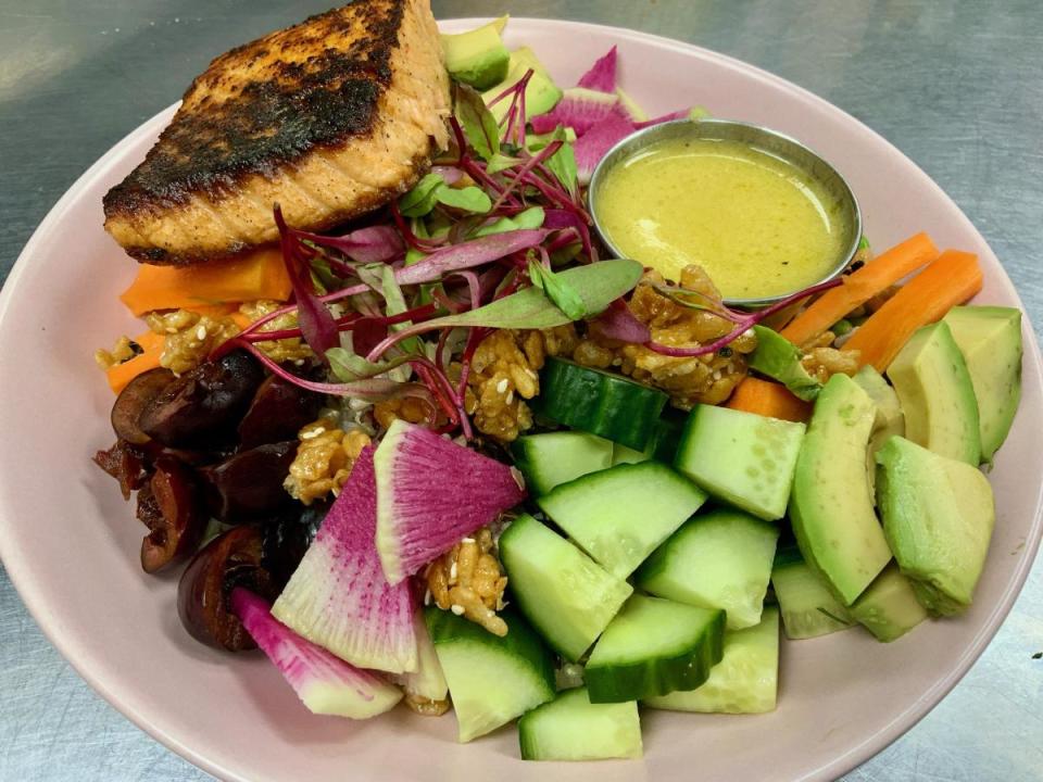 Customers can find a Komorebi grain bowl on the spring dinner menu at Cyd's in the Park.