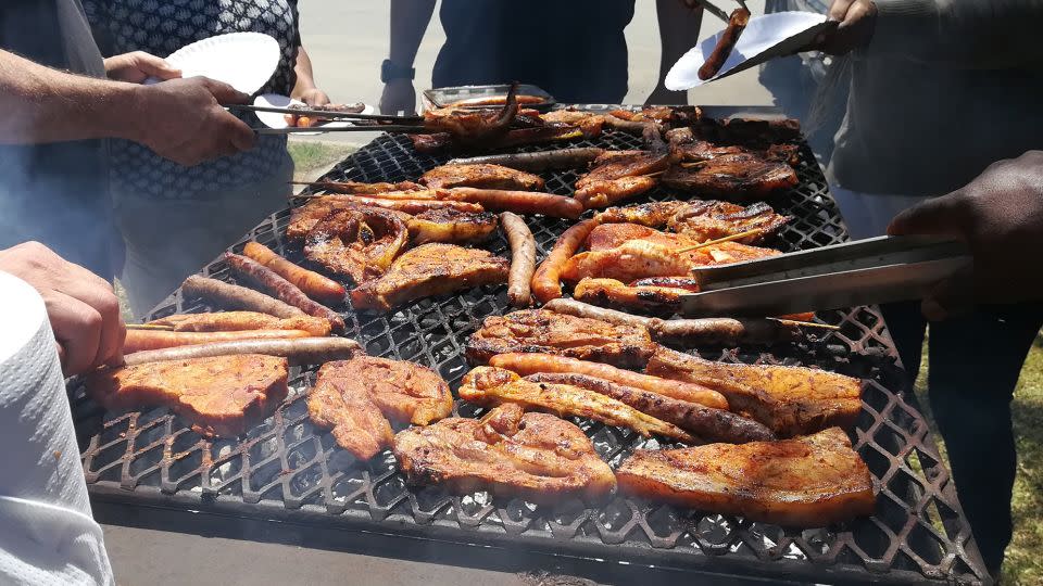 The South African braai gathers the community to grill juicy cuts of steak, sausage and chicken sosaties (skewers). - Matthew de Lange/iStockphoto/Getty Images