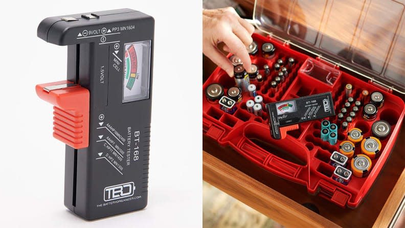 Not only are you getting a case--you're getting a way to test batteries.