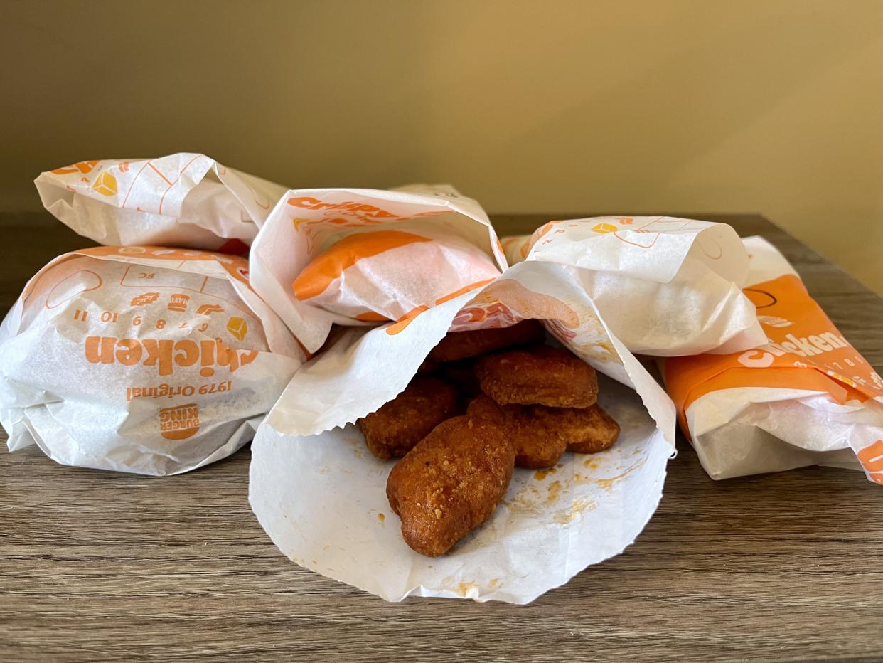 6 chicken items from burger king
