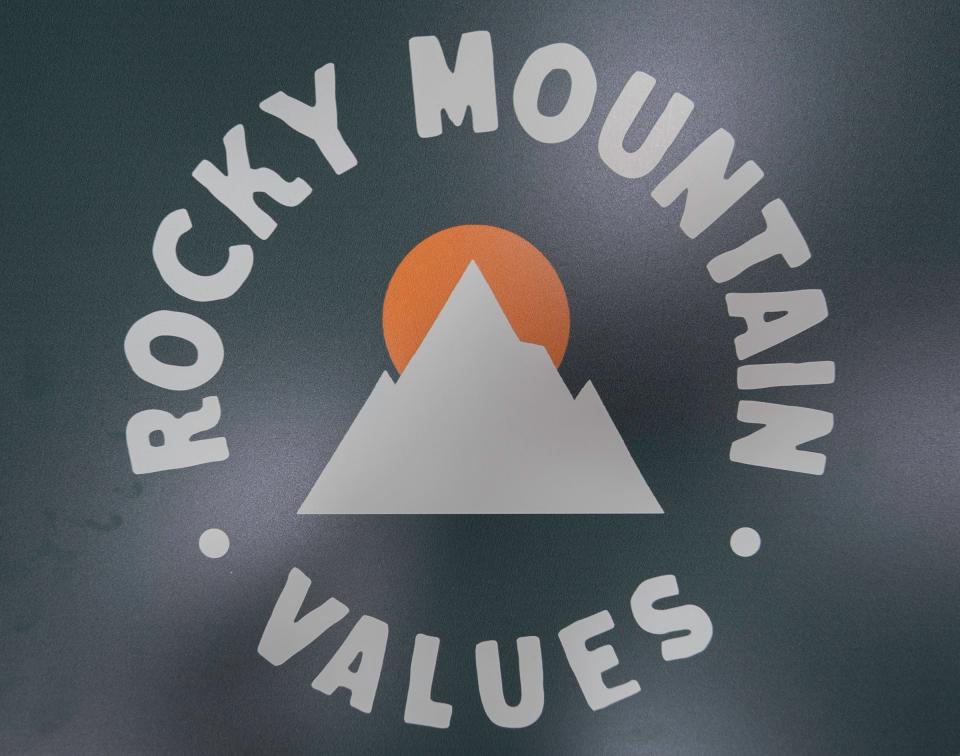 Rocky Mountain Values sign