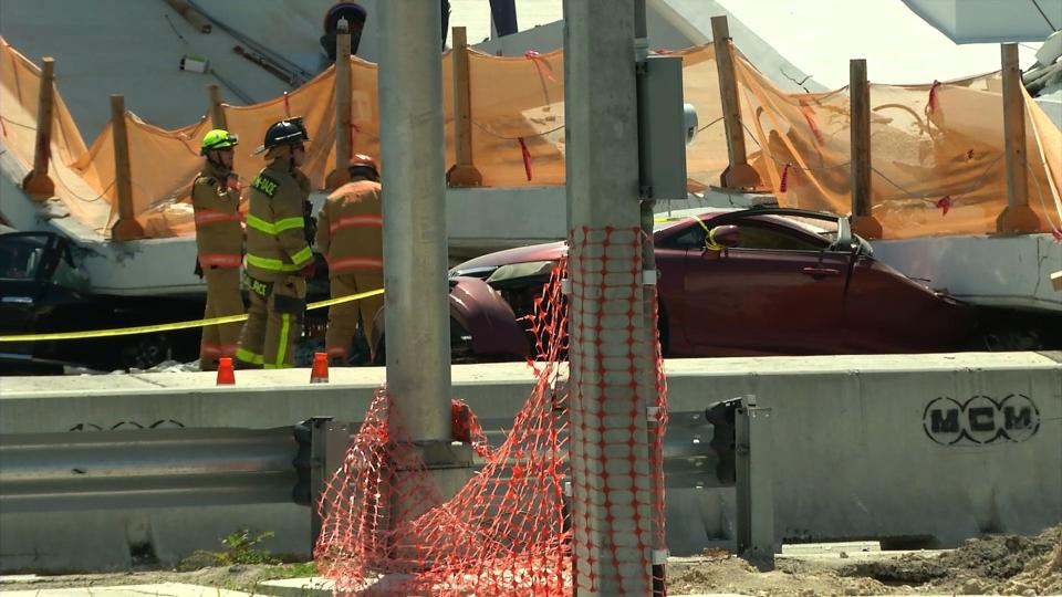 Bridge collapses at Florida International University in Miami
