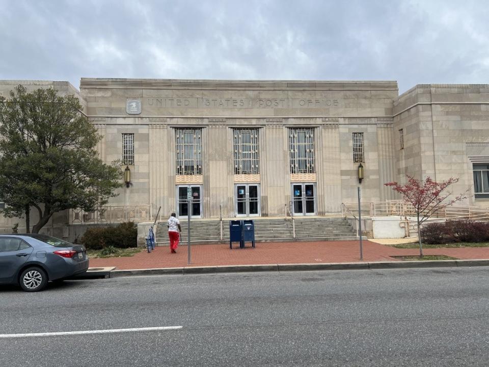 The Hagerstown Post Office on 44 W. Franklin Street in Hagerstown on Dec. 12, 2022. Roughly 12,000 packages are shipped each day from this building.